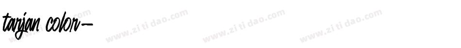 tarjan color字体转换